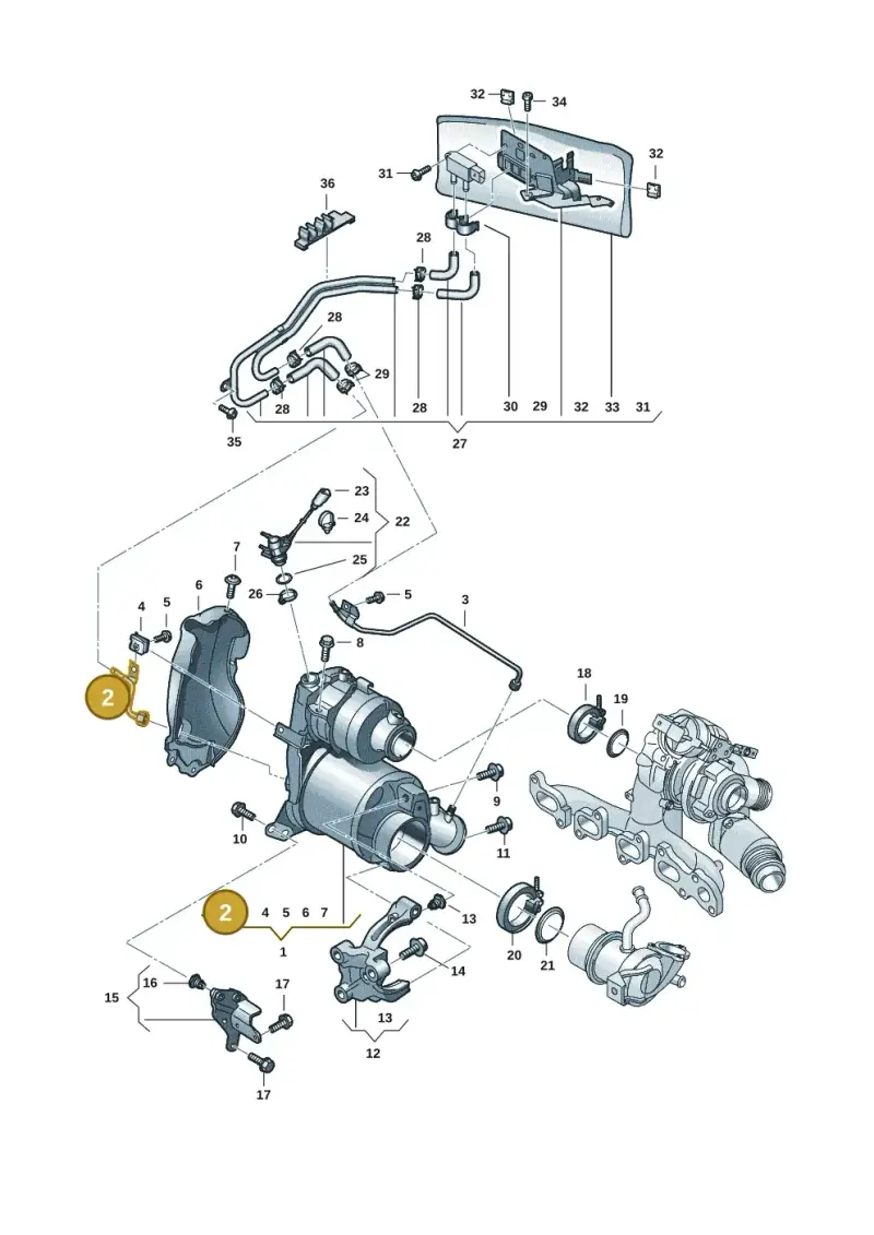 04L131582B — Volkswagen Tiguan 2.0 (2023-) diagram 57x253160, position 2