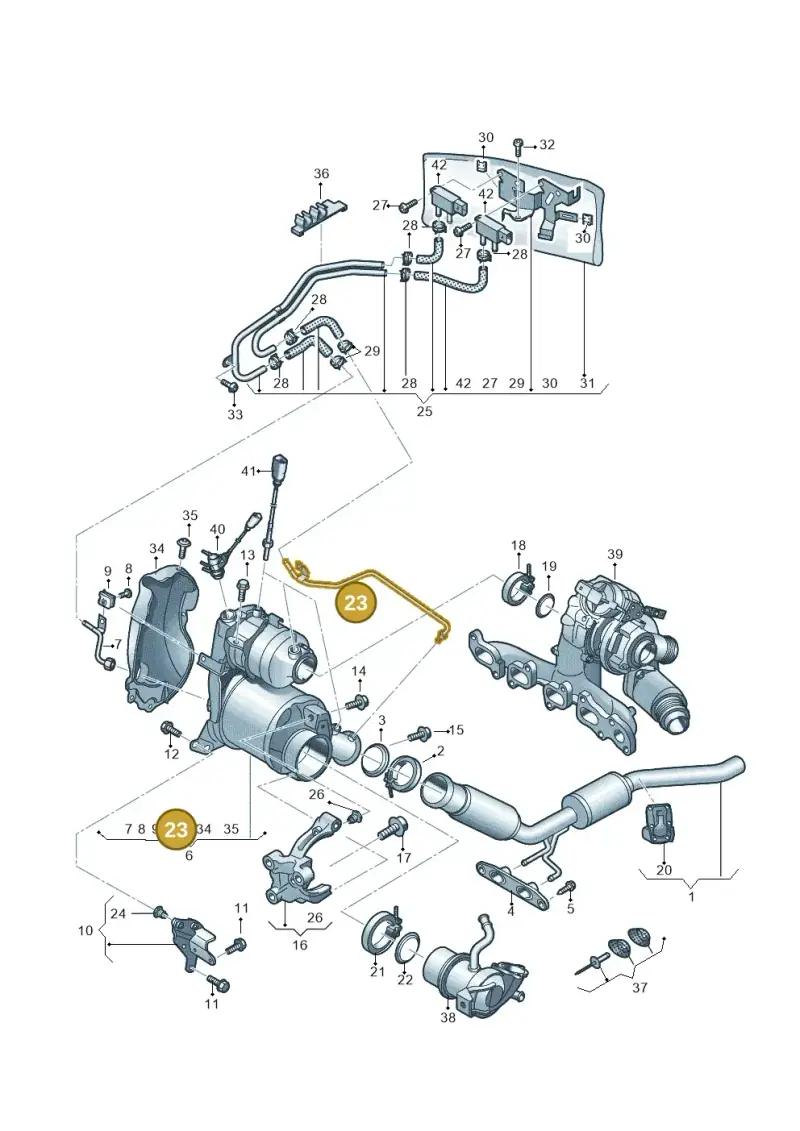 04L131582F — Volkswagen Tiguan 2.0 4Motion (2017-2024) diagram 810253400, position 23