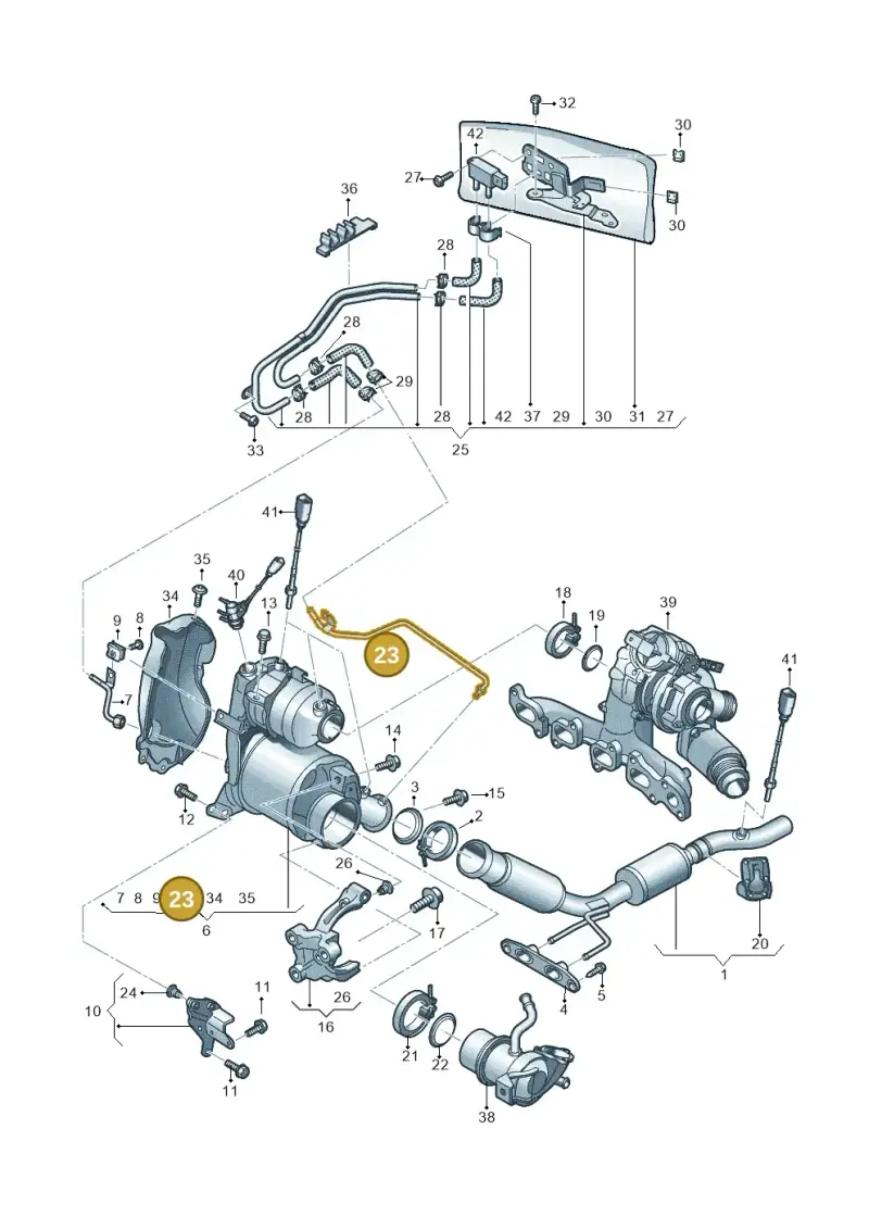 04L131582F — Volkswagen T-Cross 1,0 (2018-2024) diagram 837253500, position 23