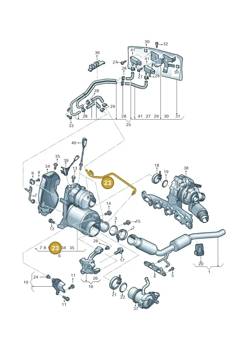 04L131582F — Volkswagen Arteon (2017-2023) diagram 863253400, position 23