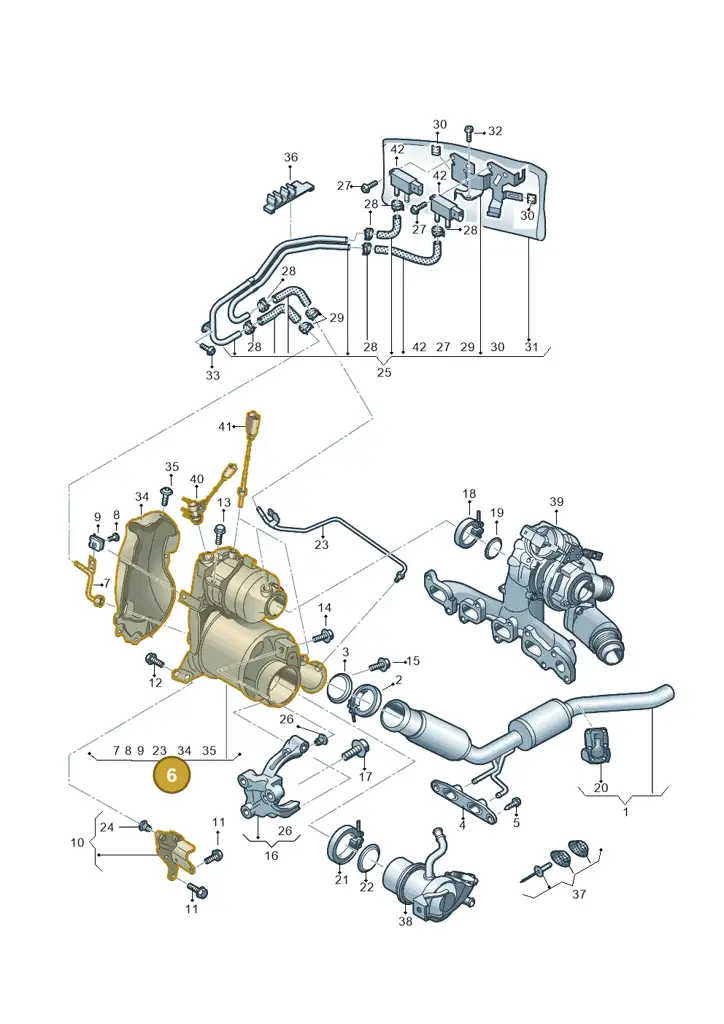 04L131648HX — Volkswagen Tiguan 2.0 4Motion (2017-2024) diagram 810253400, position 6