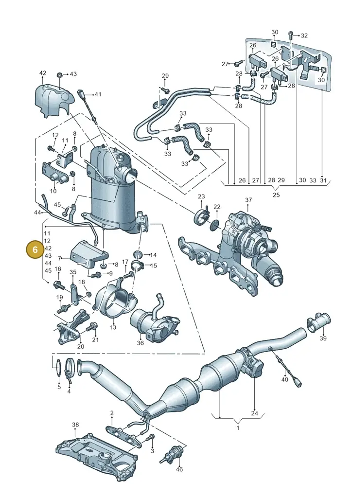 04L131669CX — Volkswagen Caddy kombi (2015-2020) diagram 866253500, position 6