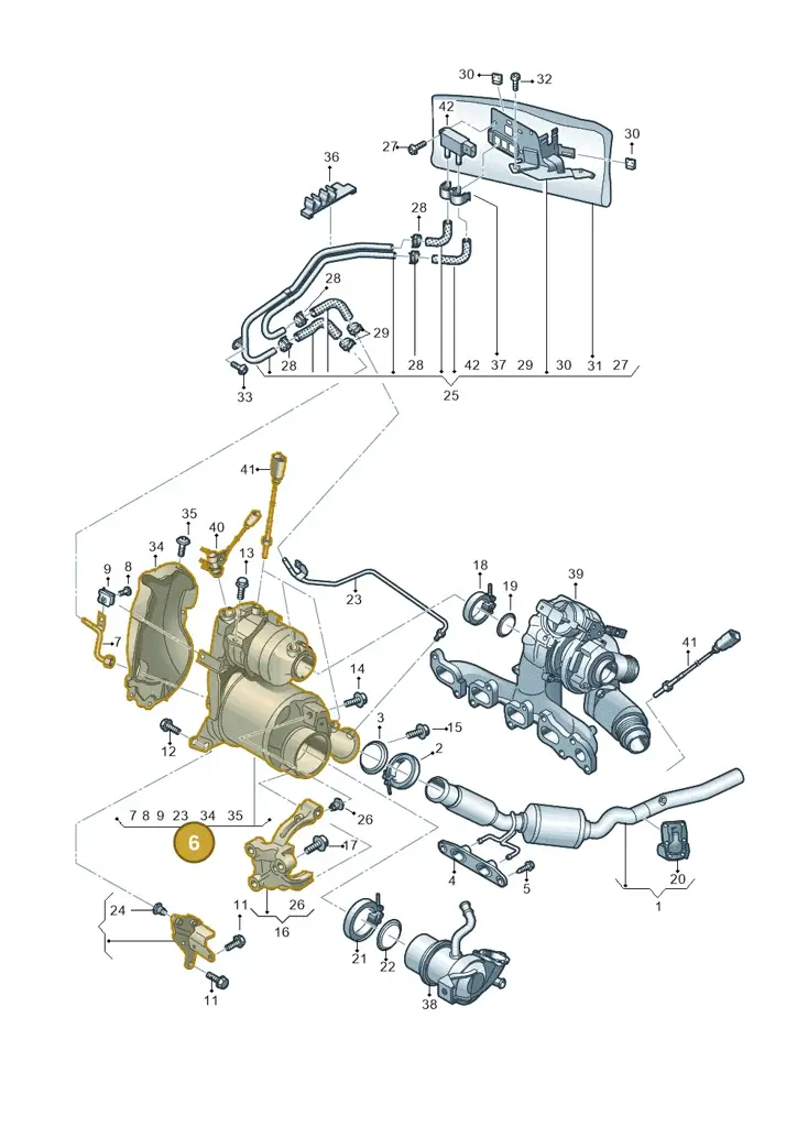 04L131678PX — Volkswagen T-Roc BlueMotion (2017-2024) diagram 793253049, position 6