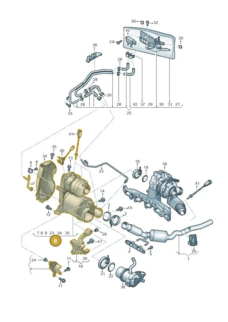 04L131679AX — Volkswagen Arteon (2017-2023) diagram 793253049, position 6