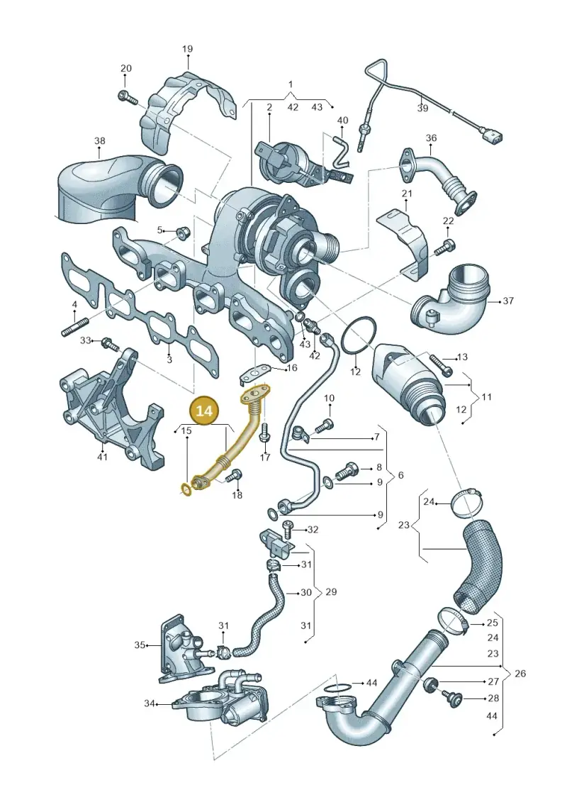 04L145736E — Volkswagen Caddy Maxi Kombi (2020-2024) diagram 746145630, position 14