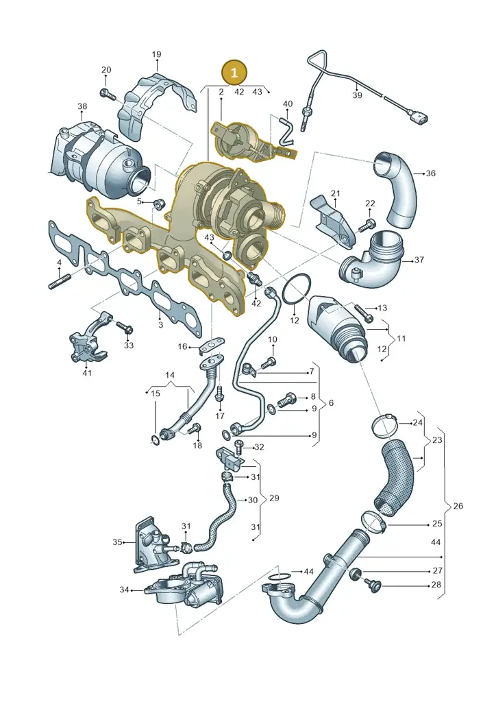 04L253020P — Volkswagen Beetle (2016-2019) diagram 746145600, position 1