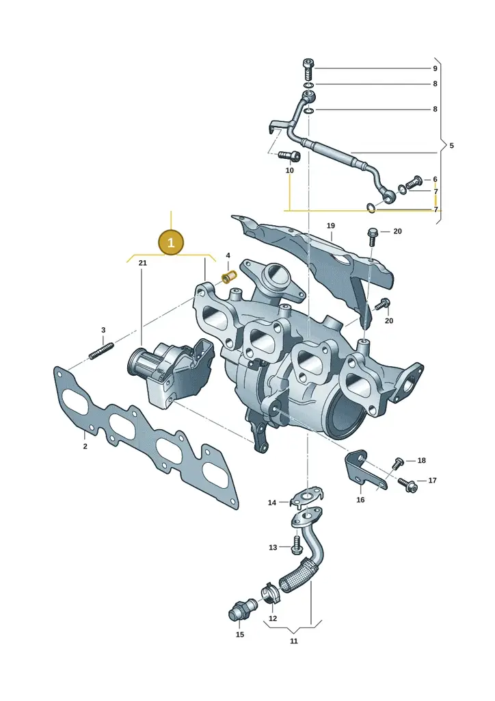 04L253022B — Volkswagen Transport. multivan (2019-2024) diagram 7ep145250, position 1