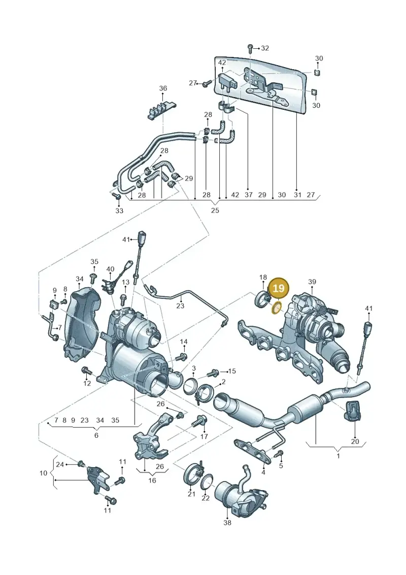 04L253115A — Volkswagen T-Cross 1,0 (2018-2024) diagram 837253500, position 19
