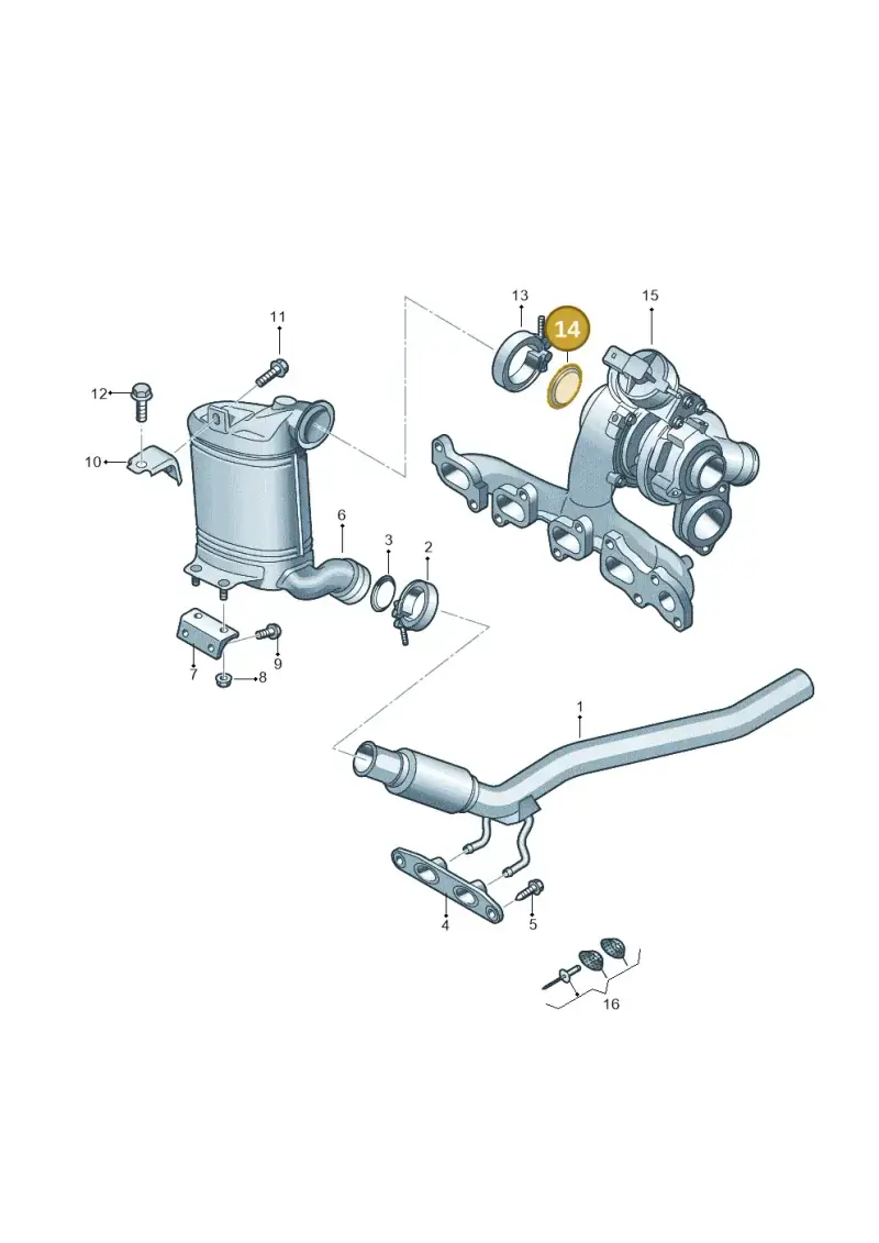 04L253115A — Volkswagen Caddy Maxi Kombi (2020-2024) diagram 884253400, position 14