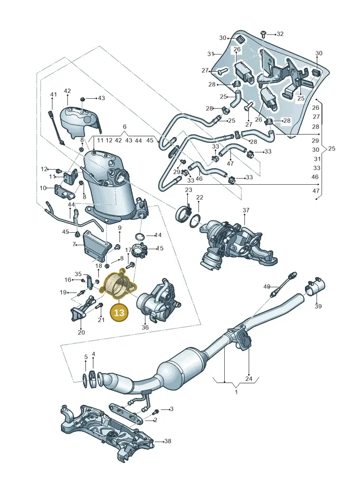 04L253120L — Volkswagen Beetle (2016-2019) diagram 801253740, position 13