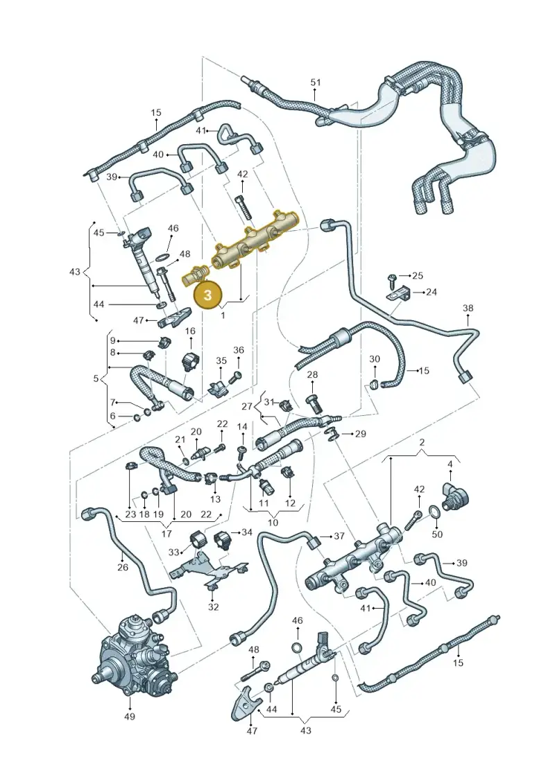 04L906054E — Volkswagen Amarok twin cab (2022-) diagram 738130900, position 3