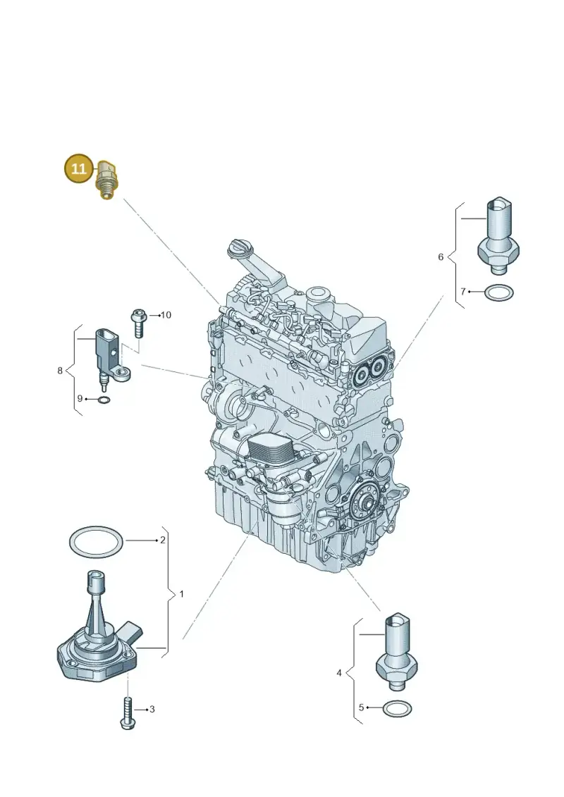 04L906054E — Volkswagen Transport. multivan (2019-2024) diagram 907660001, position 11