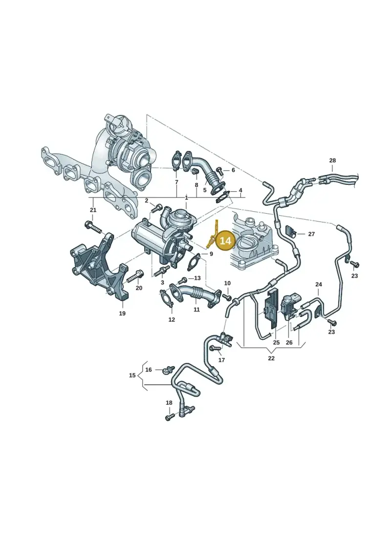 04L906088AK — Volkswagen Caddy Maxi Kombi (2020-2024) diagram 2ka131110, position 14