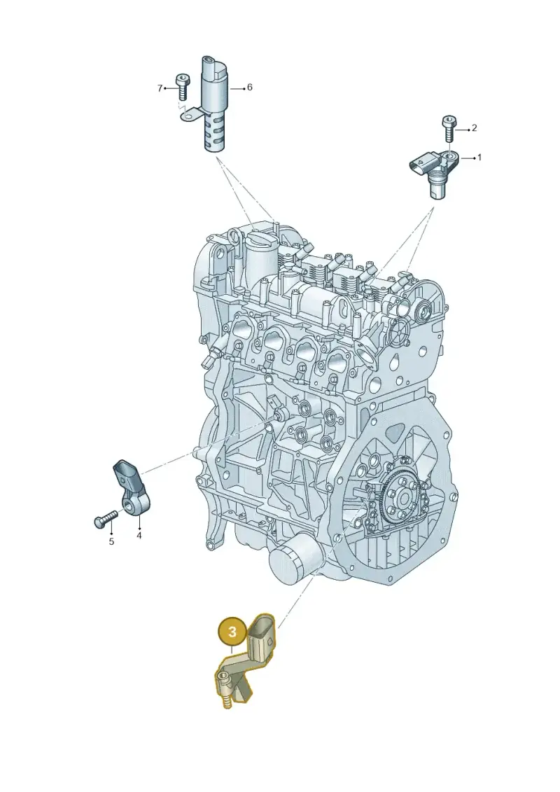 04L906433B — Volkswagen Caddy Maxi Kombi (2020-2024) diagram 5h0906032, position 3