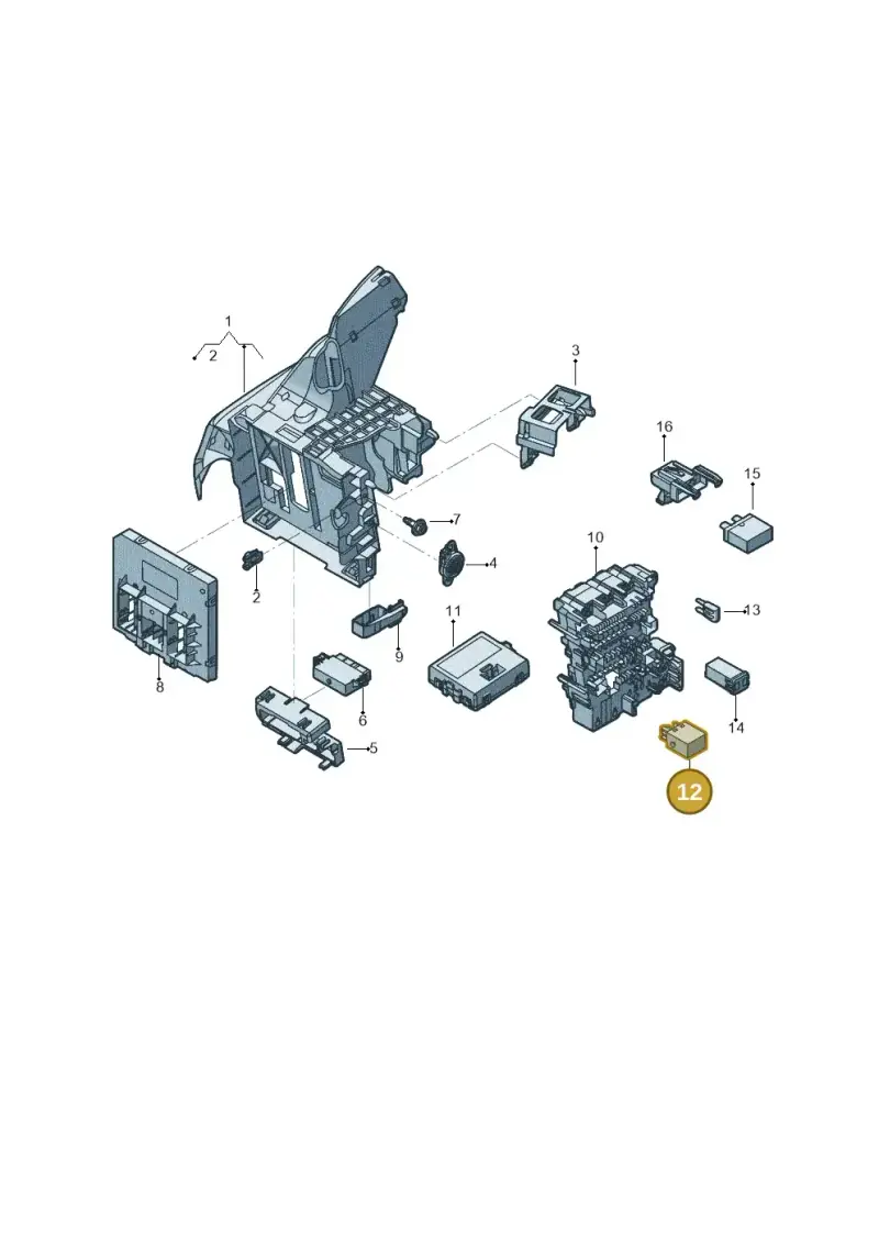 04L907282 — Volkswagen Tiguan 2.0 4Motion (2017-2024) diagram 833937000, position 12