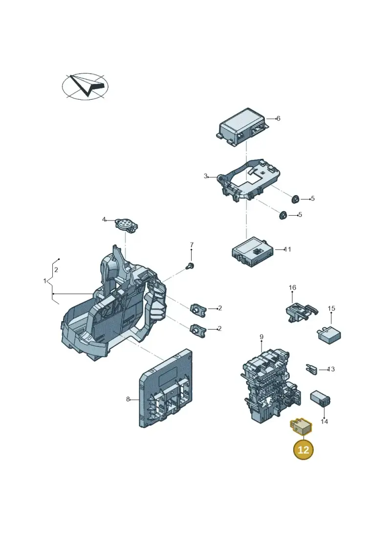 04L907282 — Volkswagen Tiguan 2.0 4Motion (2017-2024) diagram 833937050, position 12
