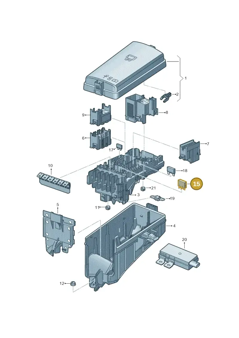 04L907282E — Volkswagen Golf 2.0 (2016-2020) diagram 827937020, position 15