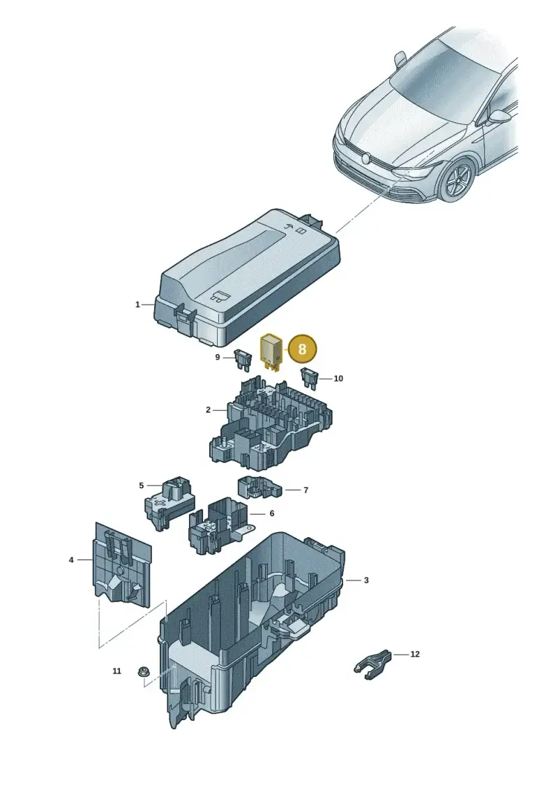 04L907282E — Volkswagen Golf 2.0 BlueMotion (2019-2024) diagram 5h0937010, position 8