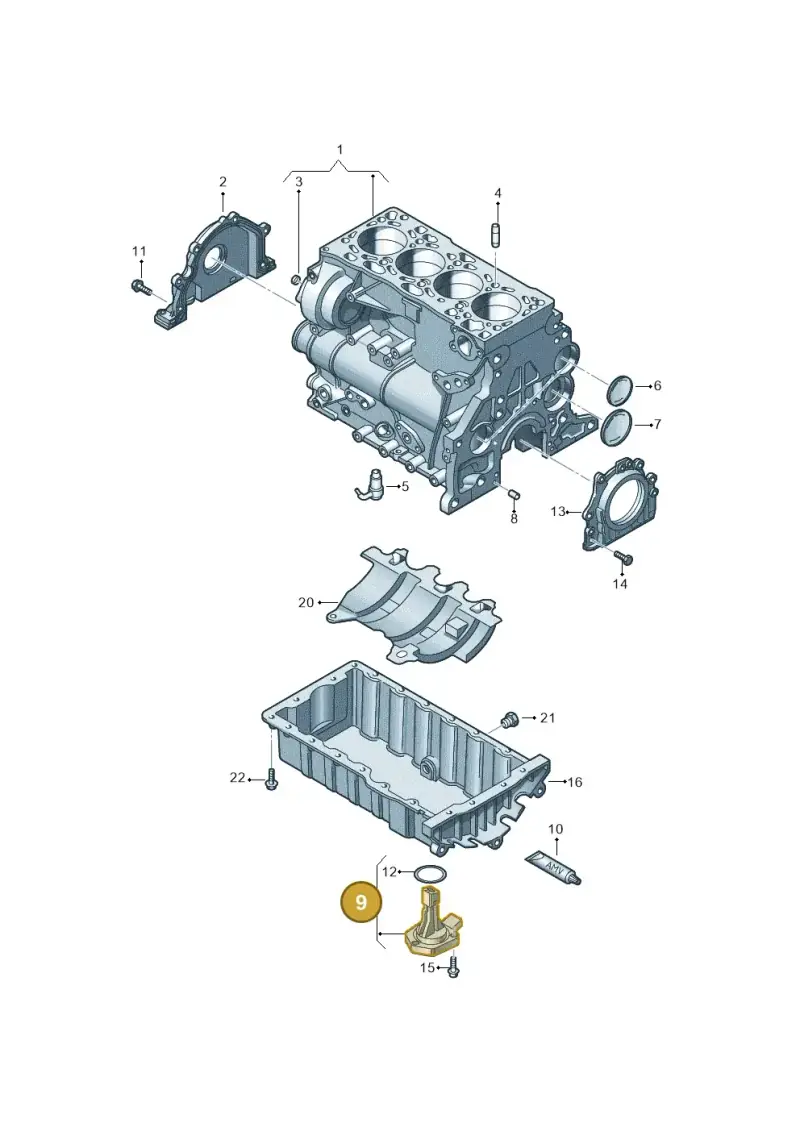 04L907660B — Volkswagen Transport. multivan (2019-2024) diagram 827103300, position 9