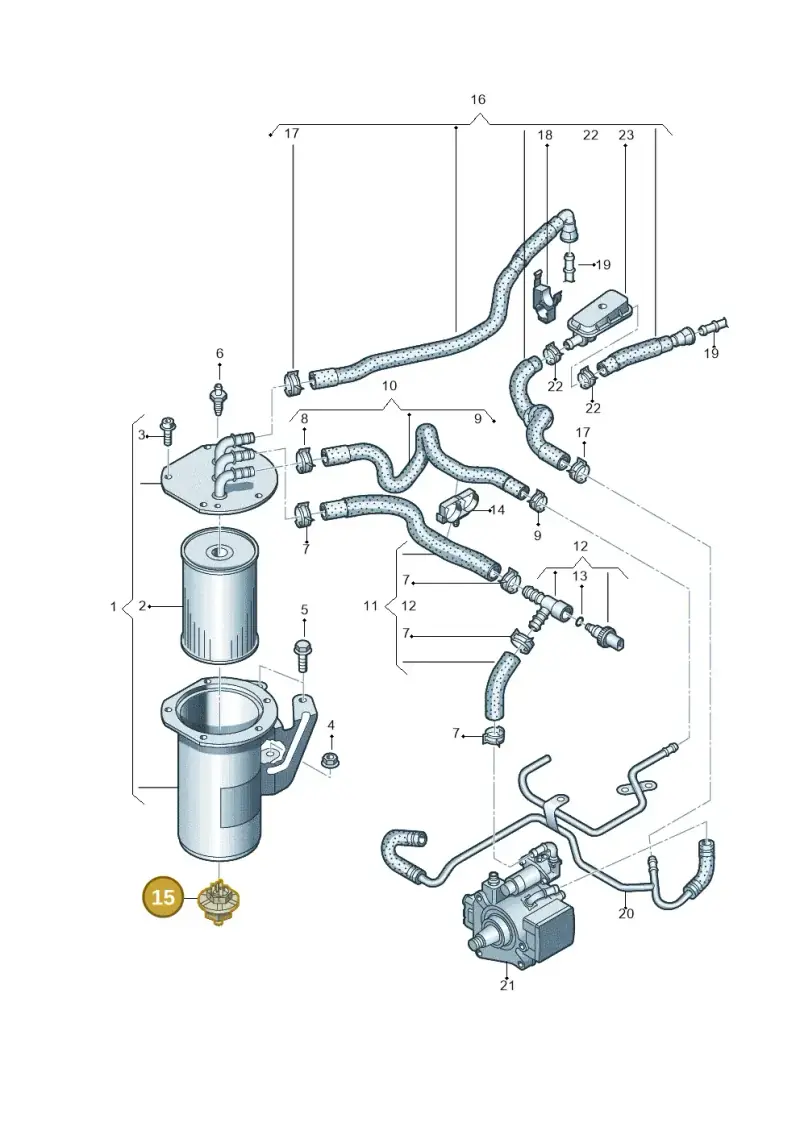 04L907666 — Volkswagen Golf 2.0 (2016-2020) diagram 746127000, position 15