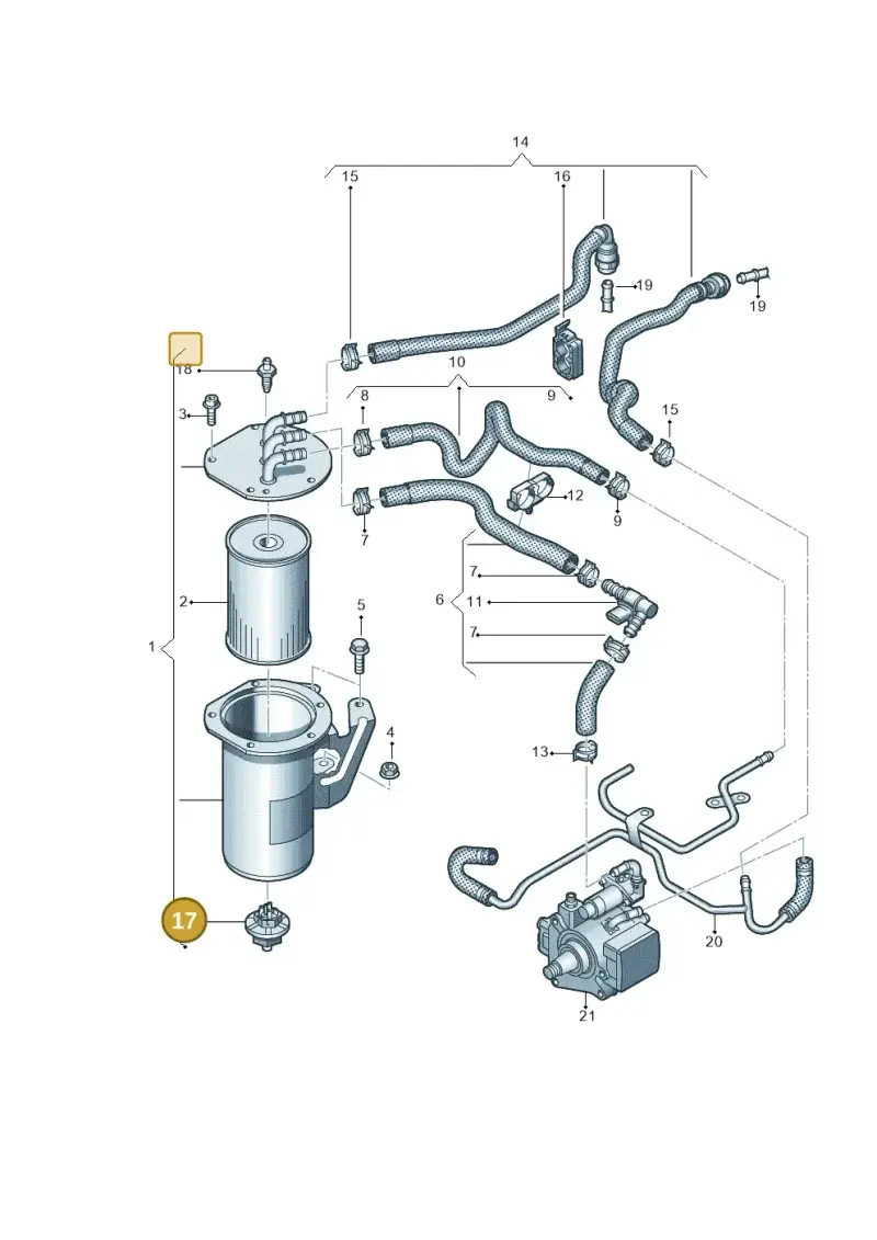 04L907666A — Volkswagen Passat estate (2023-) diagram 813127015, position 17