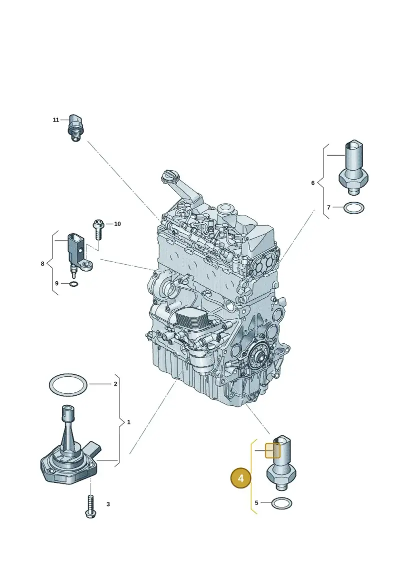 04L919081 — Volkswagen Tiguan 2.0 (2023-) diagram 907660002, position 4