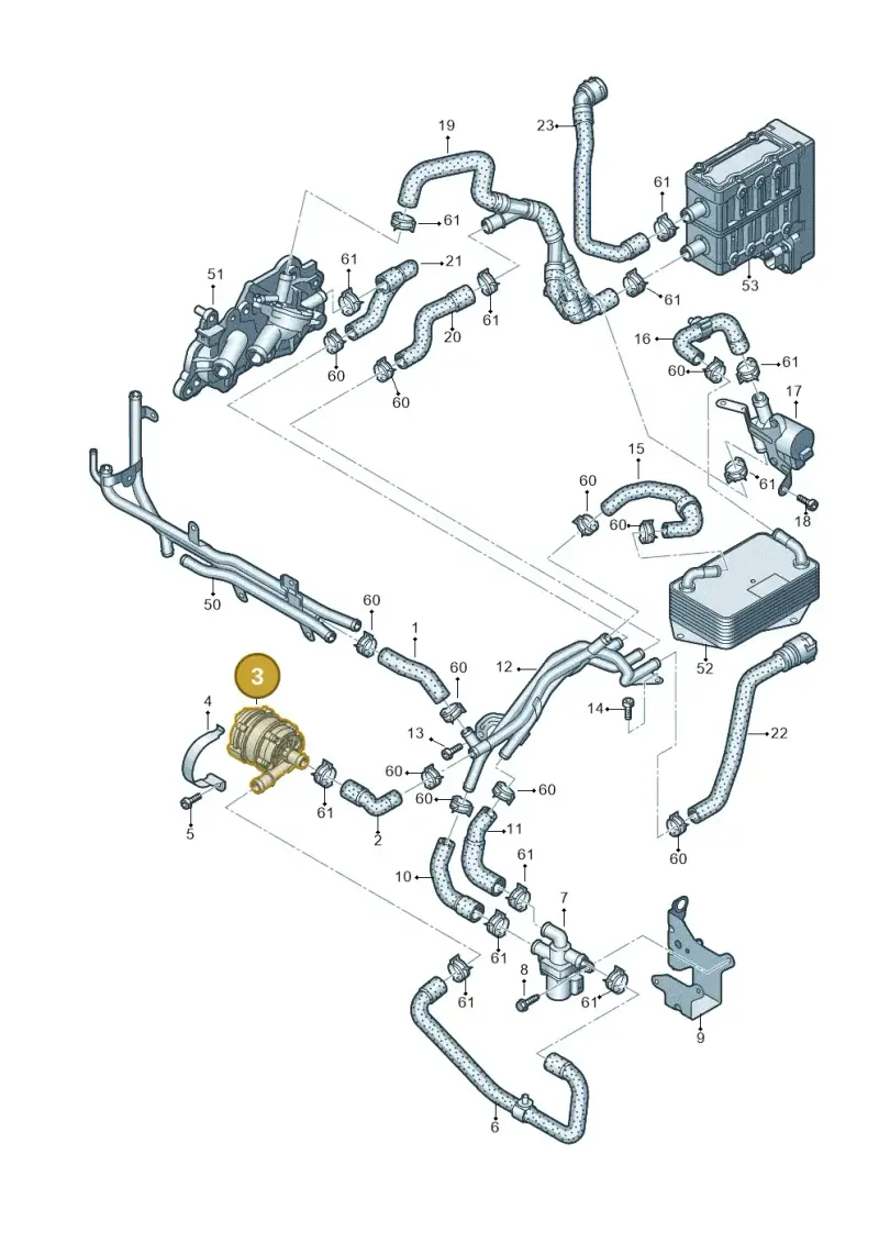 04L965567 — Volkswagen Golf 2.0 BlueMotion (2019-2024) diagram 745121620, position 3