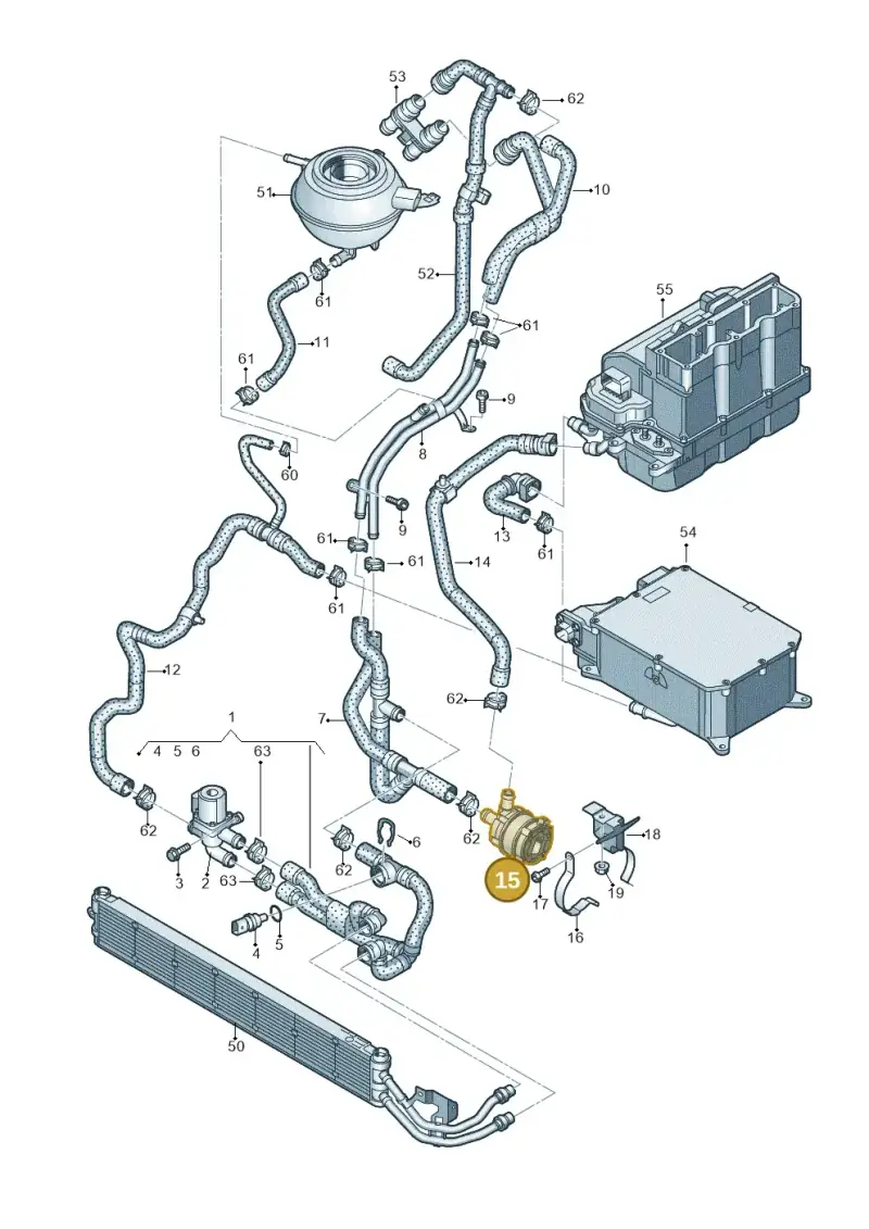 04L965567B — Volkswagen Golf 2.0 (2016-2020) diagram 745121640, position 15