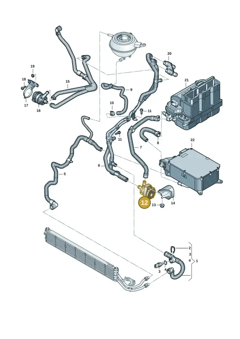 04L965567B — Volkswagen Multivan (2021-) diagram 7t0121256, position 12