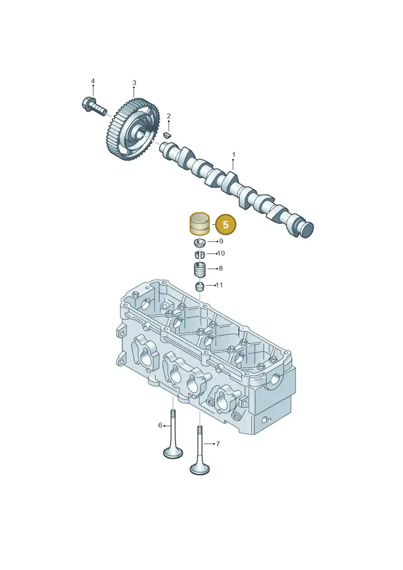 050109309H — Volkswagen Caddy Maxi Kombi (2010-2015) diagram 477109250, position 5