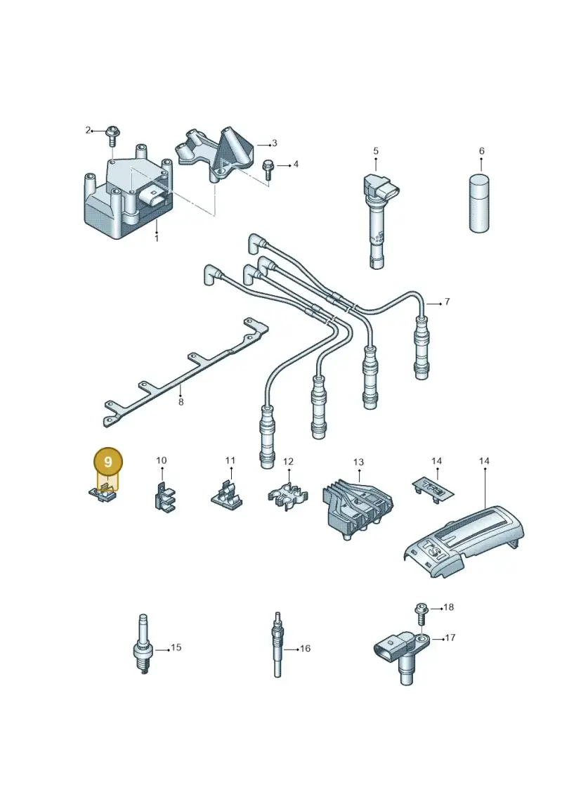050905471 — Volkswagen Passat estate (2008-2011) diagram 694905000, position 9