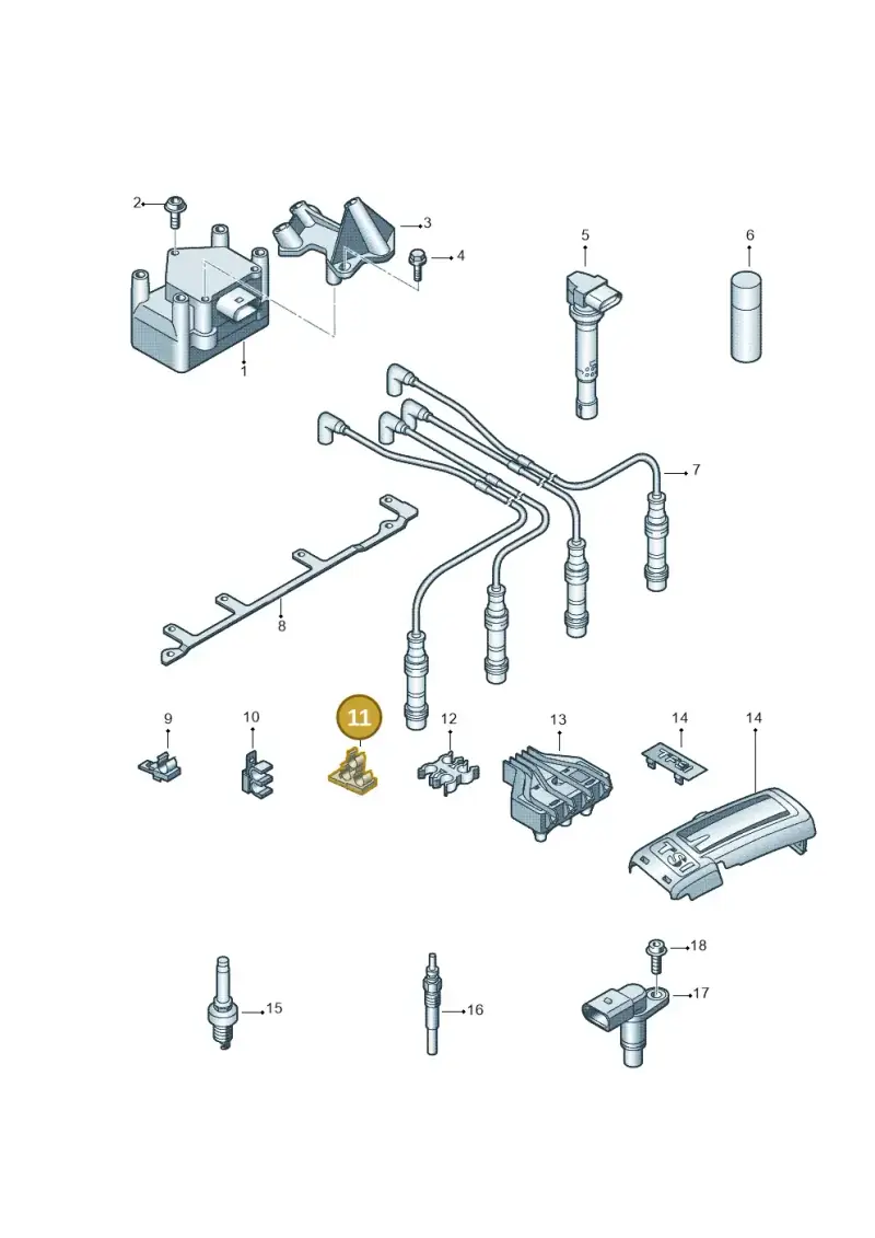 050905471A — Volkswagen Passat estate (2008-2011) diagram 694905000, position 11