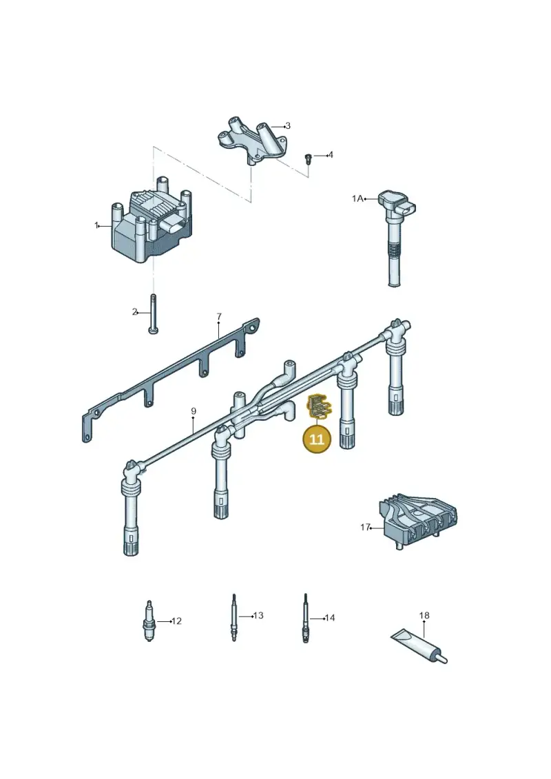 050905471A — Volkswagen Jetta (2014-2017) diagram 789905000, position 11