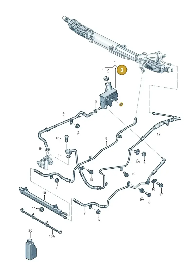 052129669A — Volkswagen Phaeton 4motion (2010-2016) diagram 710422550, position 3