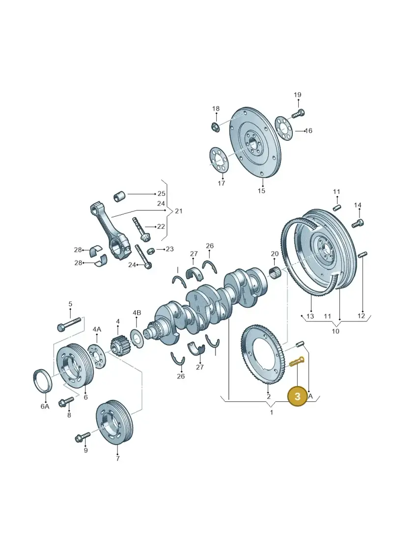 053105229 — Volkswagen Sharan (2008-2010) diagram 194105150, position 3