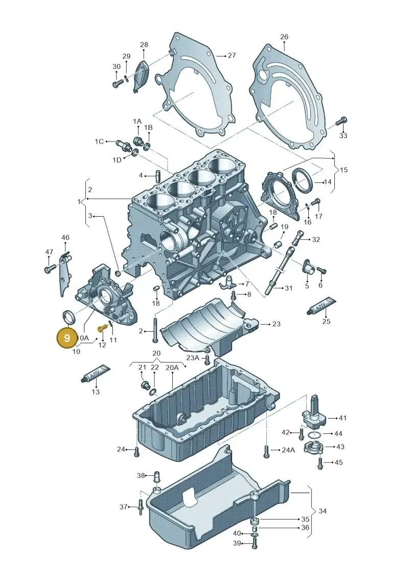 054115147B — Volkswagen POLO CLASSIC           06> (2005-) diagram 194103150, position 9