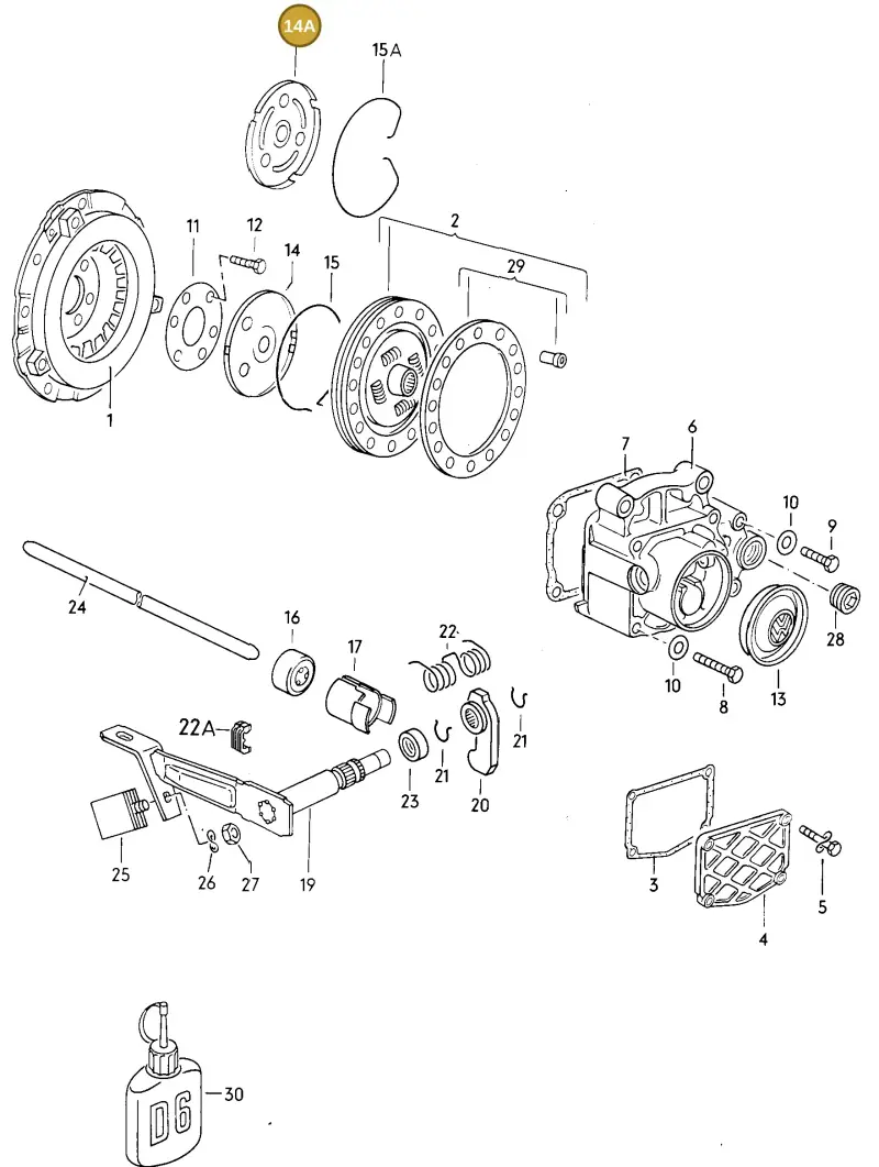 055141124J — Volkswagen CITI GOLF        "ZA"M.96> (1996-) diagram 007053000, position 14A