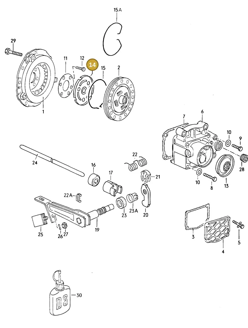 055141124J — Volkswagen JETTA (FAW)            91> (1991-) diagram 014059000, position 14