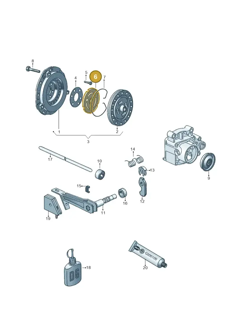 055141124J — Volkswagen GOLF CABRIO (2002-2002) diagram 121141200, position 6