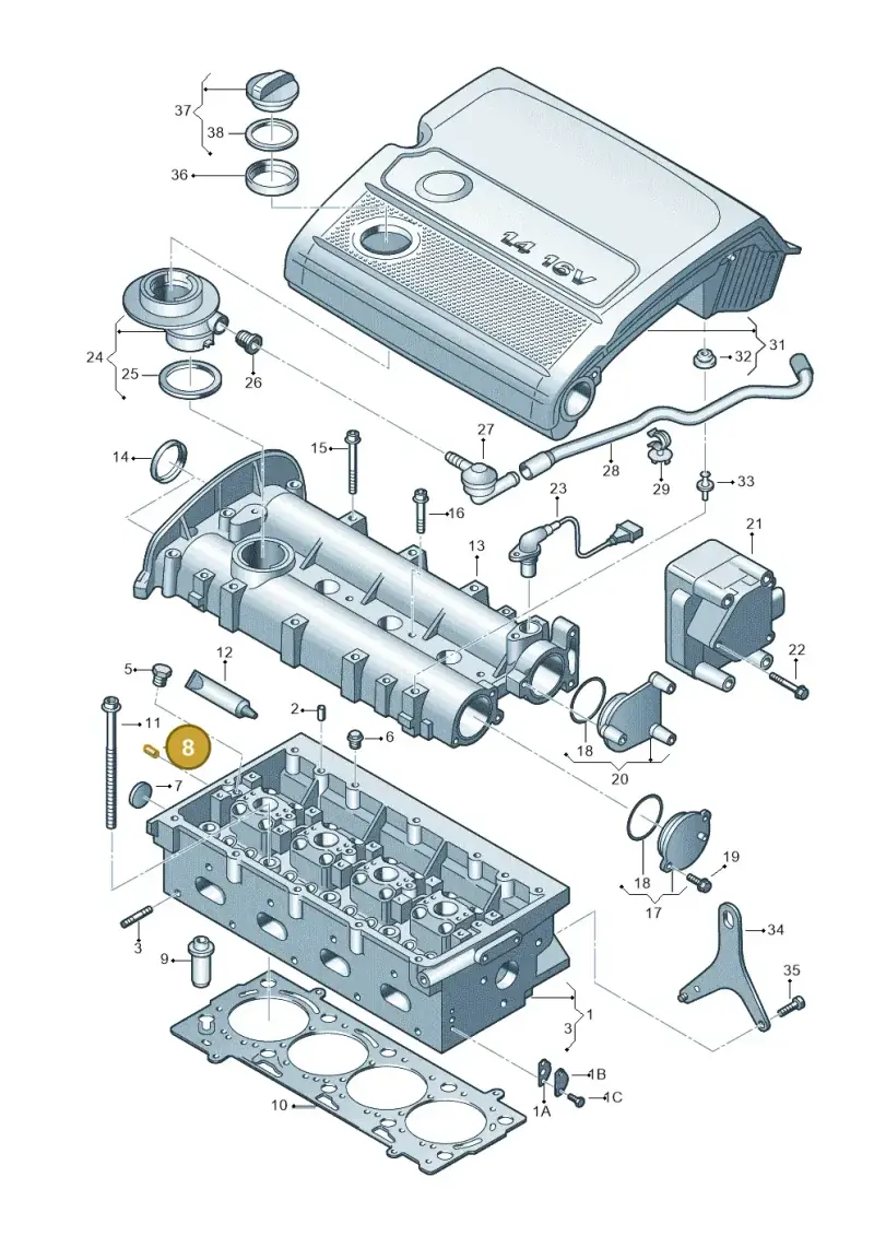 056103379 — Volkswagen GOLF PLUS              05> (2005-) diagram 420103400, position 8