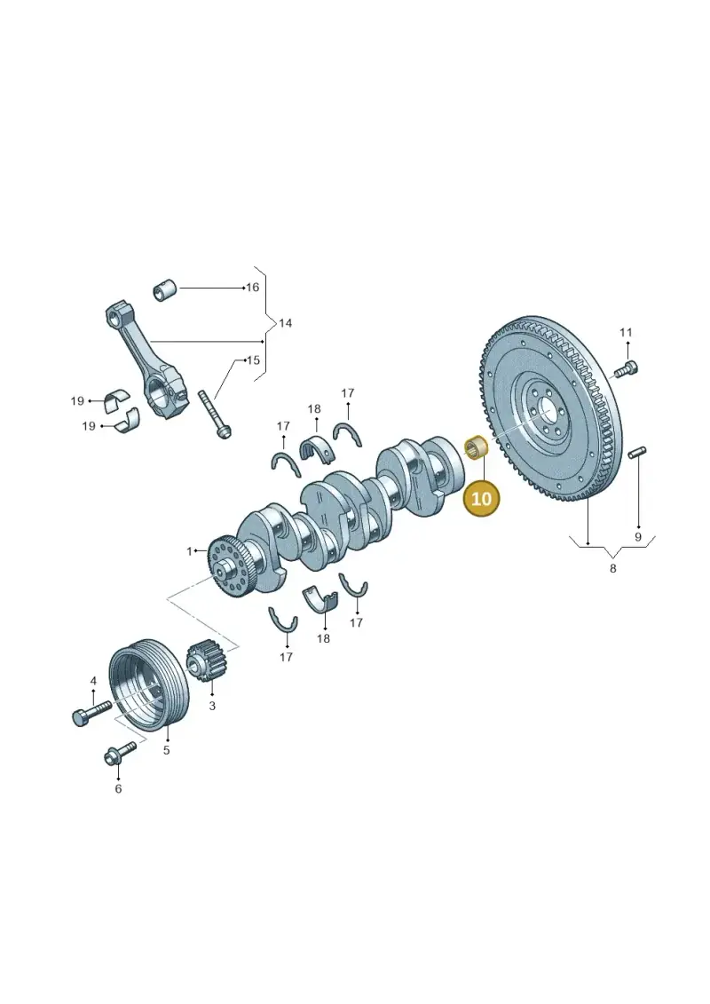 056105313C — Volkswagen Beetle (2016-2019) diagram 746105500, position 10