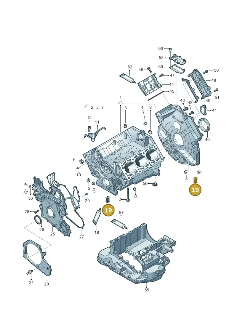 057103147A — Volkswagen Touareg (2017-2023) diagram 439103020, position 19