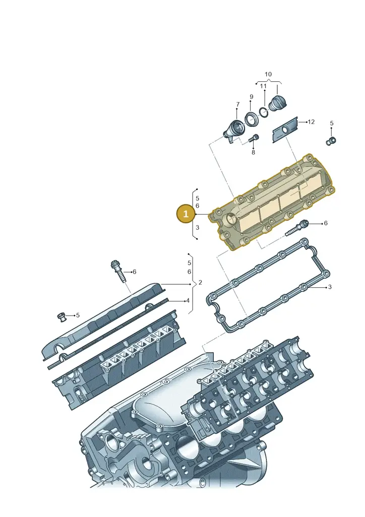 057103469L — Volkswagen Touareg BlueMotion (2014-2018) diagram 277103470, position 1