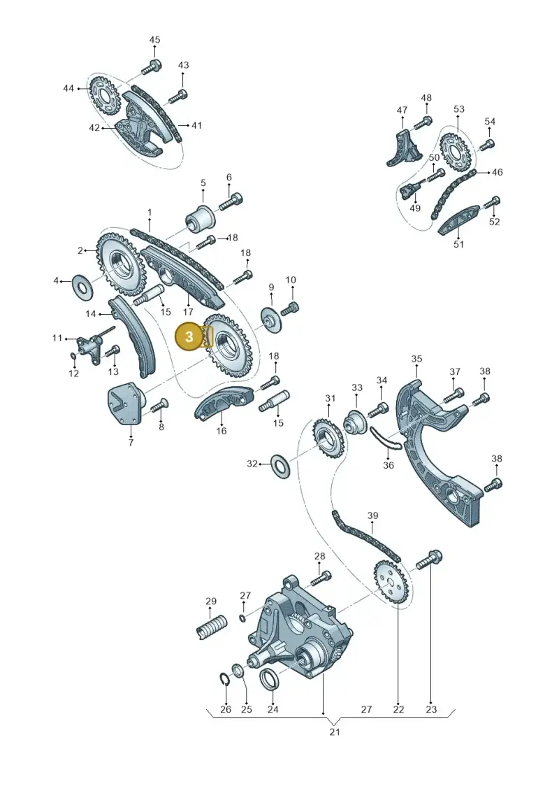 057109077 — Volkswagen Touareg BlueMotion (2014-2018) diagram 277109900, position 3