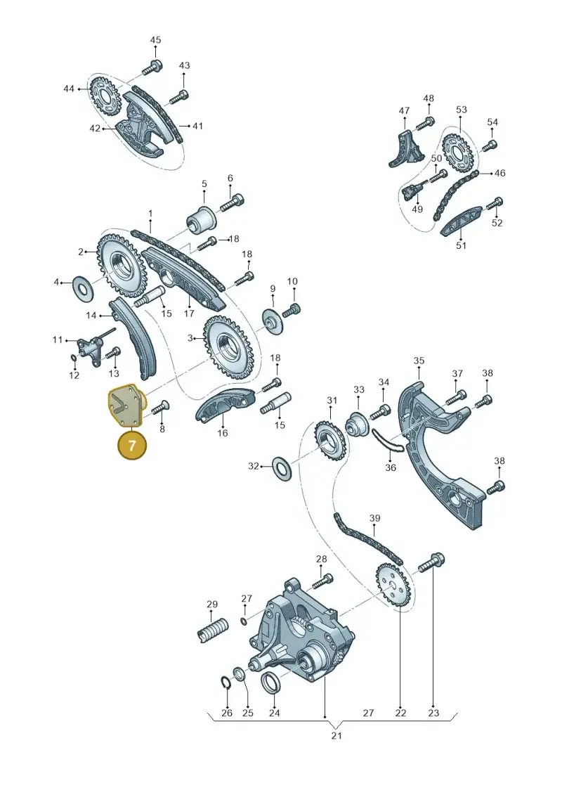 057109224B — Volkswagen Touareg BlueMotion (2014-2018) diagram 277109900, position 7