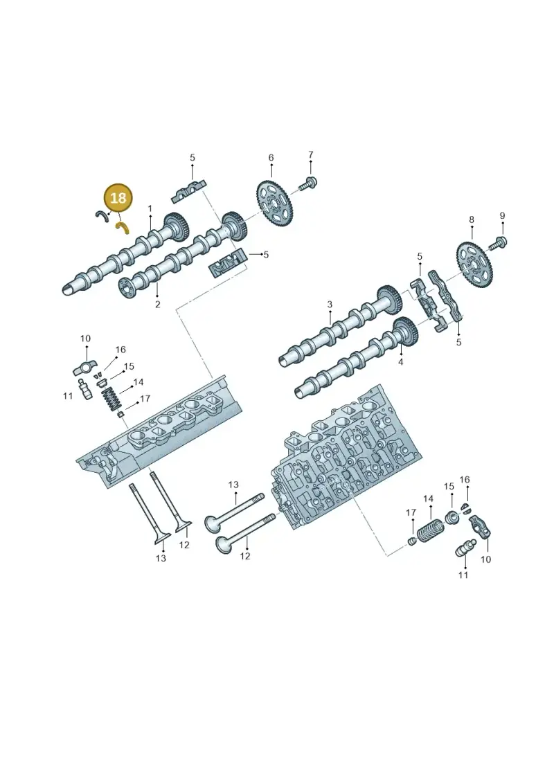 057109307F — Volkswagen Touareg (2017-2023) diagram 439109045, position 18
