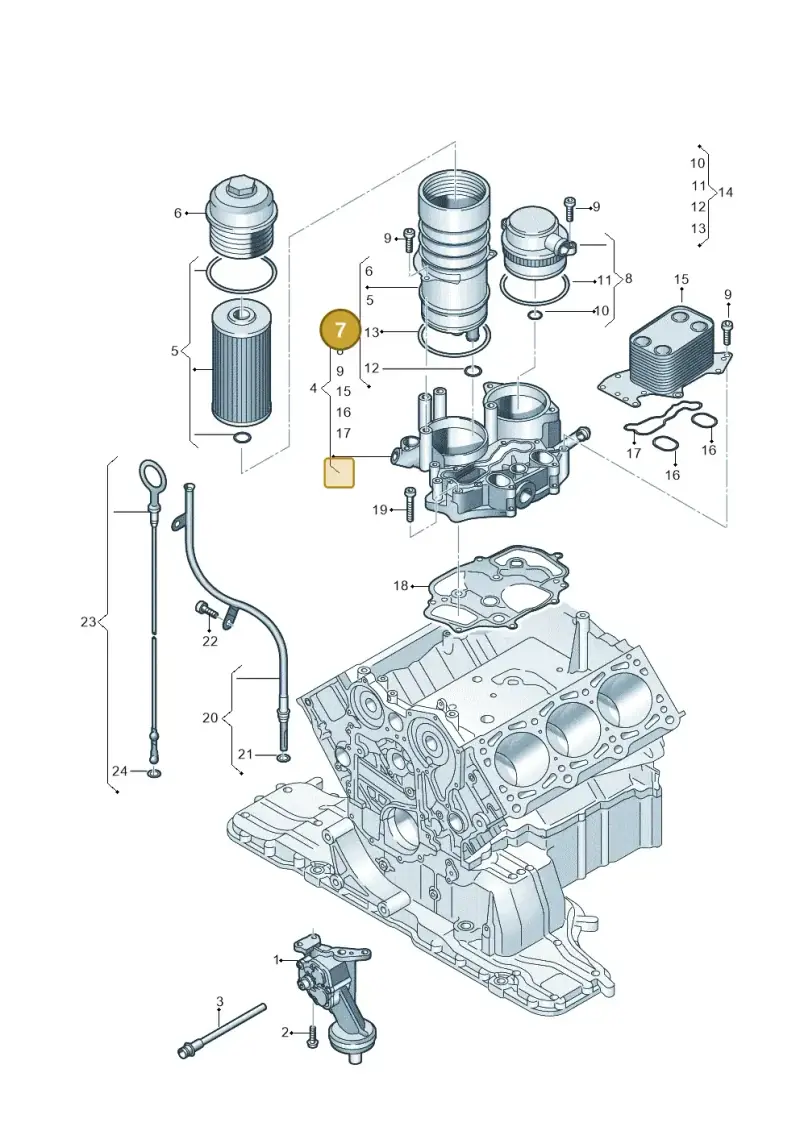 057115373B — Volkswagen Phaeton 4motion (2010-2016) diagram 258115500, position 7