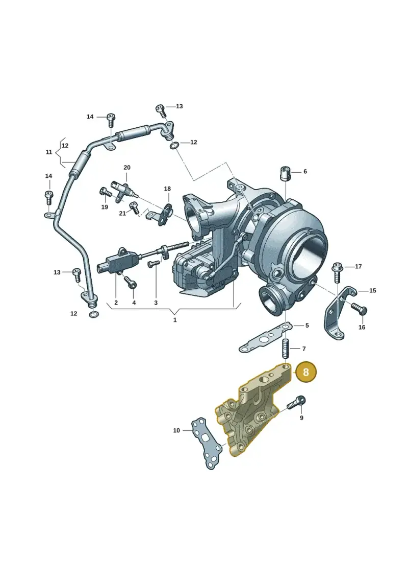 057145094E — Volkswagen Touareg (2017-2023) diagram 439145555, position 8