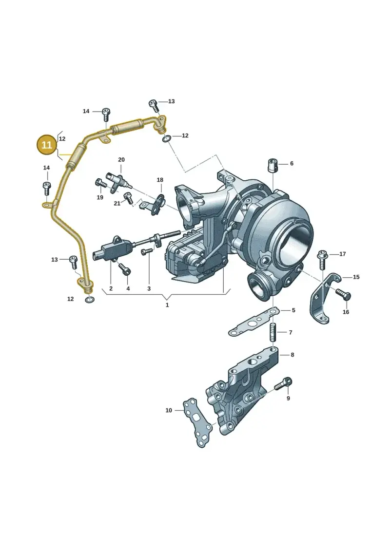 057145825F — Volkswagen Touareg (2017-2023) diagram 439145555, position 11