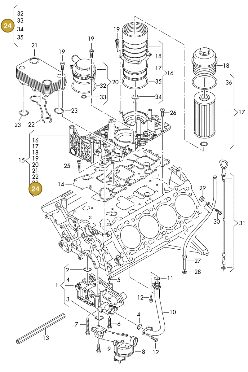 057198405C — Volkswagen MARINE-MOTOR           02> (2002-) diagram 277115370, position 24